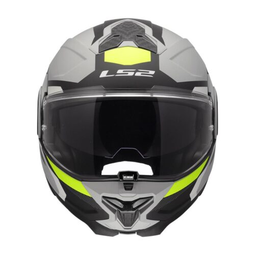 Ls2 advant 2 triple mat gri-siyah-neon sarı çene açılır kask - ride4moto LS2 Advant 2 Triple Mat Gri-Siyah-Neon Sarı Çene Açılır Kask - Ride4Moto