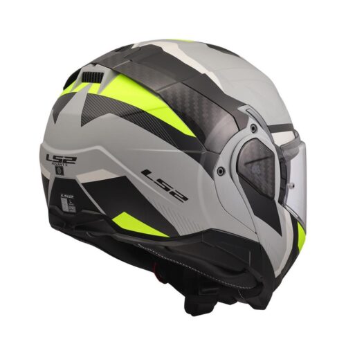 Ls2 advant 2 triple mat gri-siyah-neon sarı çene açılır kask - ride4moto LS2 Advant 2 Triple Mat Gri-Siyah-Neon Sarı Çene Açılır Kask - Ride4Moto