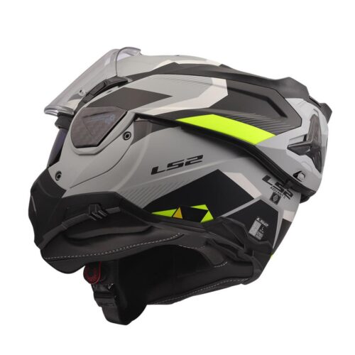 Ls2 advant 2 triple mat gri-siyah-neon sarı çene açılır kask - ride4moto LS2 Advant 2 Triple Mat Gri-Siyah-Neon Sarı Çene Açılır Kask - Ride4Moto