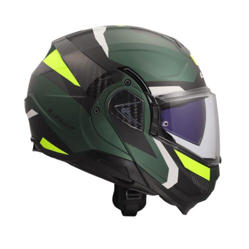 Ls2 advant 2 triple mat yeşil-siyah-neon sarı çene açılır kask - ride4moto LS2 Advant 2 Triple Mat Yeşil-Siyah-Neon Sarı Çene Açılır Kask - Ride4Moto