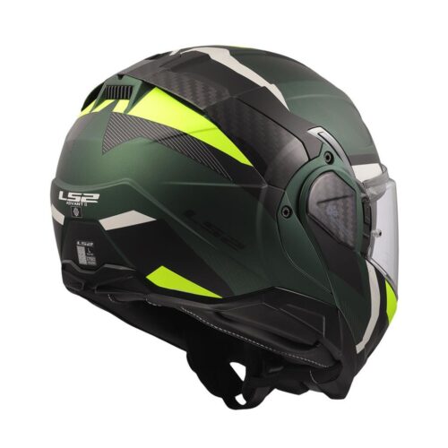 Ls2 advant 2 triple mat yeşil-siyah-neon sarı çene açılır kask - ride4moto LS2 Advant 2 Triple Mat Yeşil-Siyah-Neon Sarı Çene Açılır Kask - Ride4Moto
