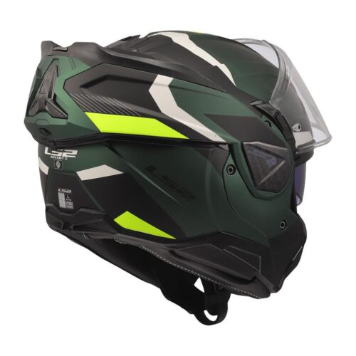 Ls2 advant 2 triple mat yeşil-siyah-neon sarı çene açılır kask - ride4moto LS2 Advant 2 Triple Mat Yeşil-Siyah-Neon Sarı Çene Açılır Kask - Ride4Moto