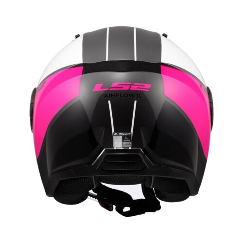 LS2 Airflow 2 Cover Beyaz-Pembe Yarım Kask - Ride4Moto