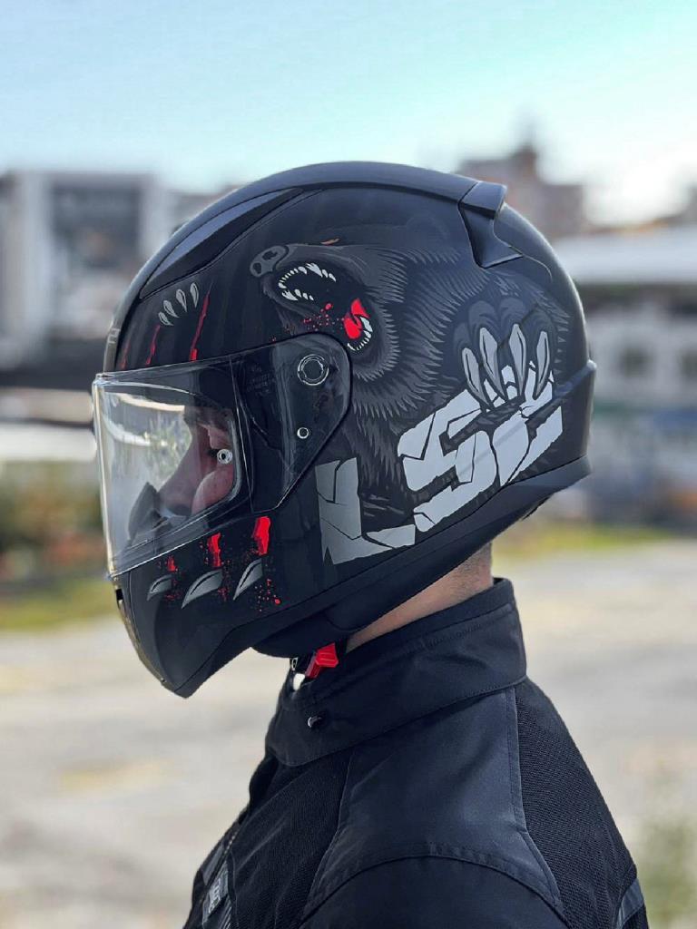 Ls2 rapid 2 clawn mat siyah gri kırmızı kask - ride4moto LS2 Rapid 2 Clawn Mat Siyah Gri Kırmızı Kask