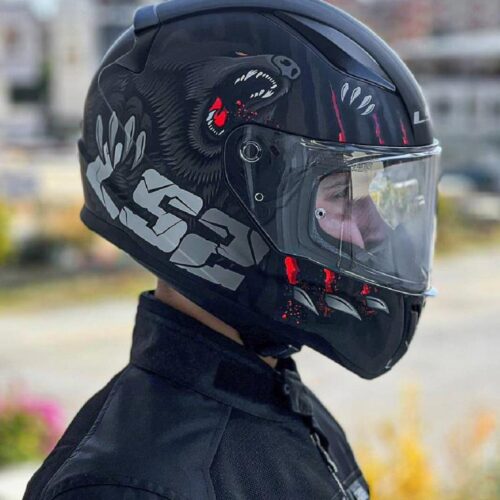 Ls2 rapid 2 clawn mat siyah gri kırmızı kask - ride4moto LS2 Rapid 2 Clawn Mat Siyah Gri Kırmızı Kask - Ride4Moto