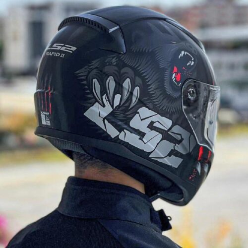 Ls2 rapid 2 clawn mat siyah gri kırmızı kask - ride4moto LS2 Rapid 2 Clawn Mat Siyah Gri Kırmızı Kask - Ride4Moto