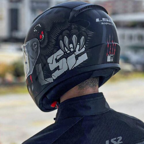 Ls2 rapid 2 clawn mat siyah gri kırmızı kask - ride4moto LS2 Rapid 2 Clawn Mat Siyah Gri Kırmızı Kask - Ride4Moto