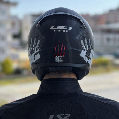 Ls2 rapid 2 clawn mat siyah gri kırmızı kask - ride4moto LS2 Rapid 2 Clawn Mat Siyah Gri Kırmızı Kask - Ride4Moto