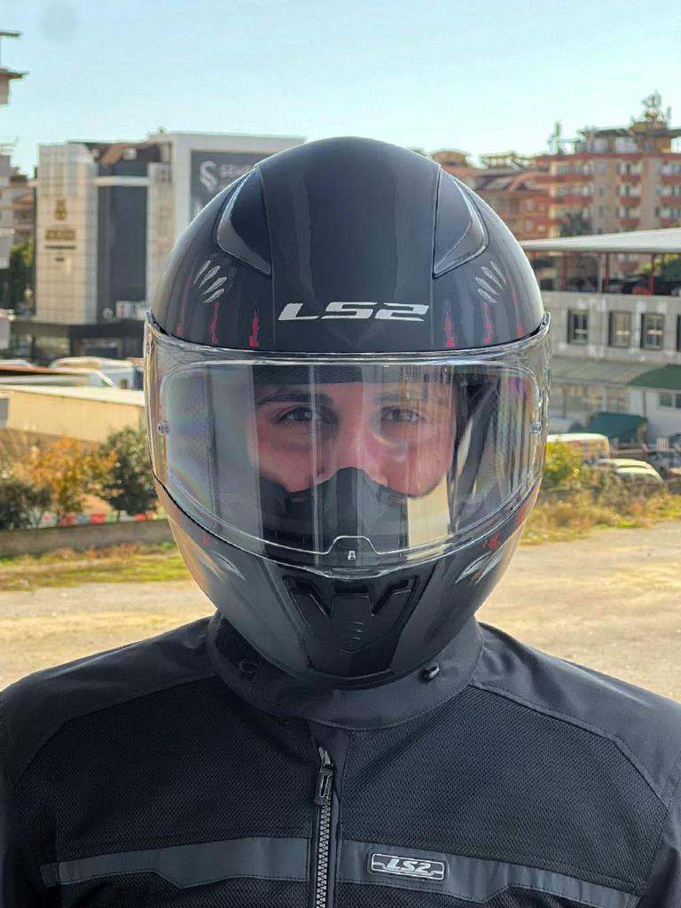 Ls2 rapid 2 clawn mat siyah gri kırmızı kask - ride4moto LS2 Rapid 2 Clawn Mat Siyah Gri Kırmızı Kask - Görsel 7