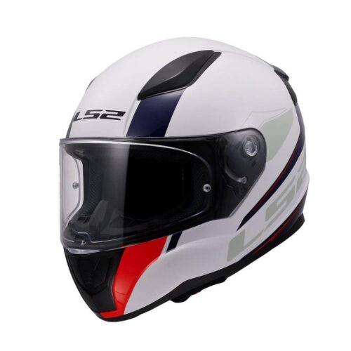 LS2 Rapid 2 Driveway Beyaz-Mavi-Kırmızı Kask