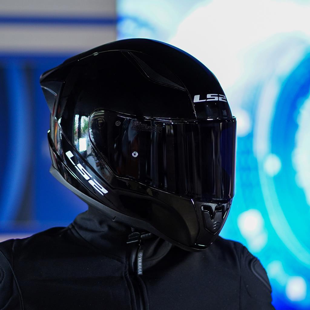 Ls2 rapid 2 race parlak siyah kask ve şeffaf vizör - ride4moto LS2 Rapid 2 Race Parlak Siyah Kask ve Şeffaf Vizör - Görsel 5