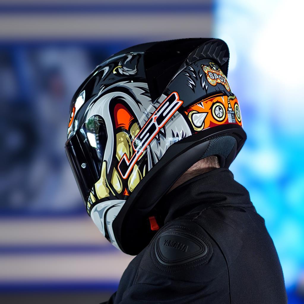 Ls2 rapid 2 race spox gri-kırmızı tam yüz kask ve şeffaf vizör - ride4moto LS2 Rapid 2 Race Spox Gri-Kırmızı Tam Yüz Kask ve Şeffaf Vizör - Görsel 4