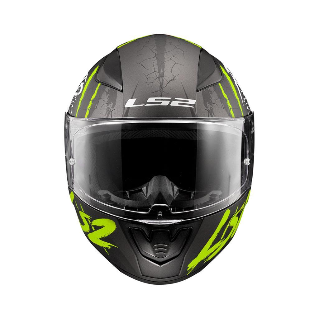 Ls2 rapid 2 raven mat siyah-gri-neon sarı kask - ride4moto LS2 Rapid 2 Raven Mat Siyah-Gri-Neon Sarı Kask - Görsel 2