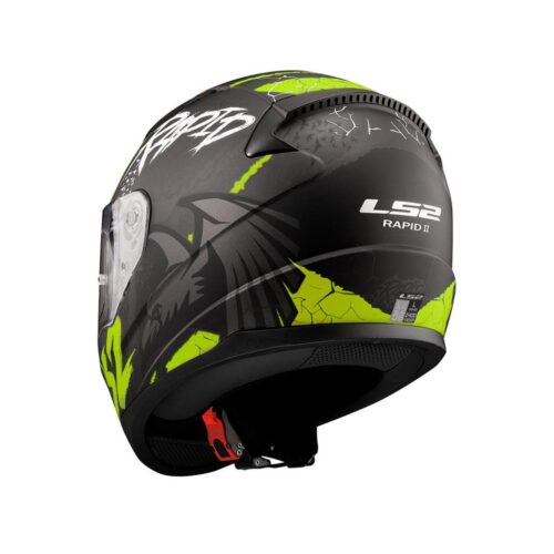 Ls2 rapid 2 raven mat siyah-gri-neon sarı kask - ride4moto LS2 Rapid 2 Raven Mat Siyah-Gri-Neon Sarı Kask - Ride4Moto
