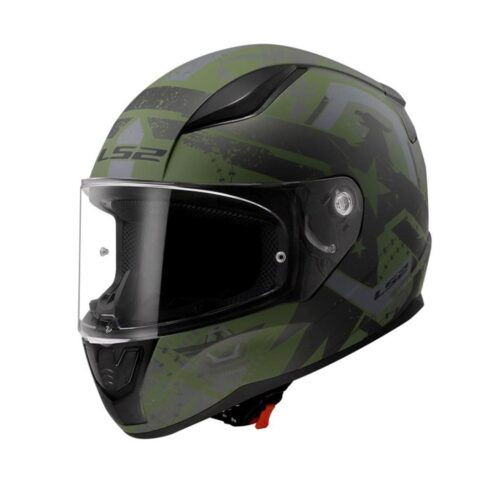LS2 Rapid 2 Thunder Birds Mat Yeşil-Siyah-Gri Kask