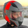 Ls2 rapid multiply mat gri-kırmızı kask - ride4moto LS2 Rapid Multiply Mat Gri-Kırmızı Kask - Ride4Moto
