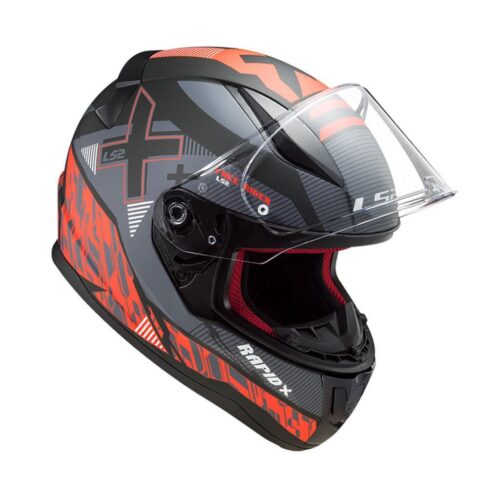 LS2 Rapid Xtreet Mat Siyah - Kırmızı Kask - Ride4Moto