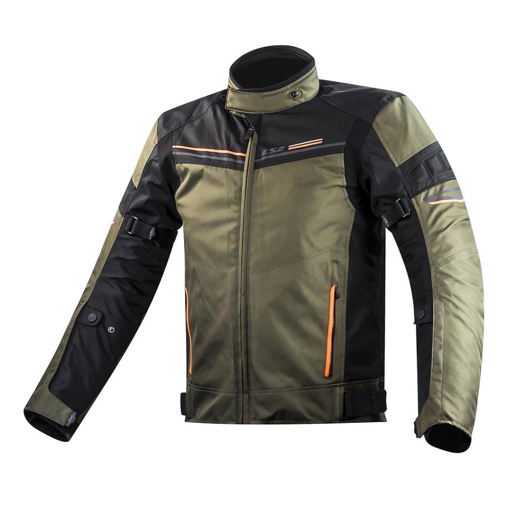 Ls2 shadow haki-siyah-neon turuncu motosiklet montu - ride4moto LS2 Shadow Haki-Siyah-Neon Turuncu Motosiklet Montu