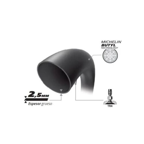 Michelin i̇ç lastik 18mdr 2. 5mm düz subap - ride4moto Michelin İç Lastik 18MDR 2.5mm Düz Subap - Ride4Moto