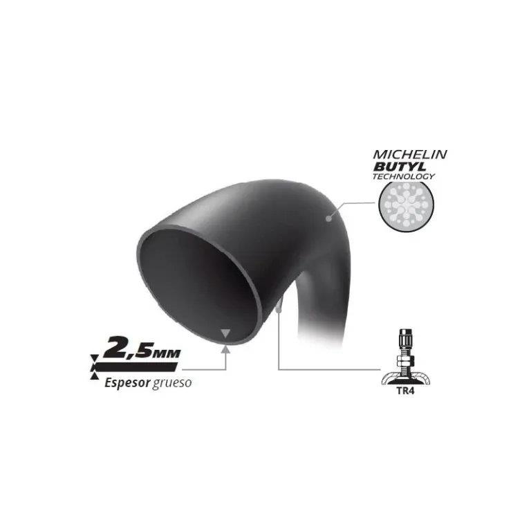 Michelin i̇ç lastik 18mdr 2. 5mm düz subap - ride4moto Michelin İç Lastik 18MDR 2.5mm Düz Subap - Görsel 2