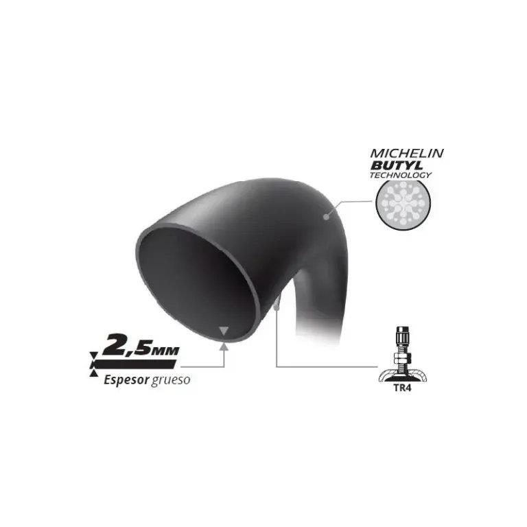 Michelin i̇ç lastik 21mdr 2. 5mm düz subap - ride4moto Michelin İç Lastik 21MDR 2.5mm Düz Subap - Görsel 2