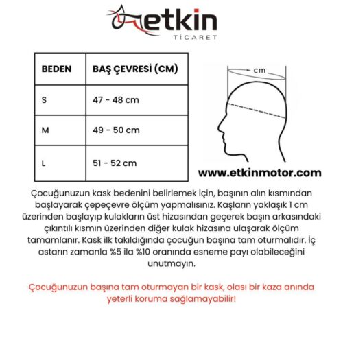 MTS 201 Çocuk Motosiklet ve Bisiklet Kaskı Mavi - Ride4Moto