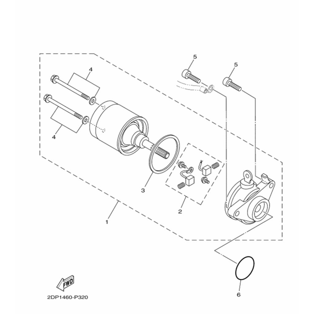 Nmax 155 / 125 marş motoru (2015-2020) - 54ph189002 - ride4moto NMAX 155 / 125 Marş Motoru (2015-2020) - 54PH189002 - Görsel 2
