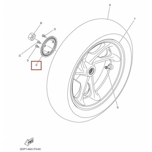 Nmax abs sensör rotoru (2015-2025) - 2dpf517g0000 - ride4moto NMAX ABS Sensör Rotoru (2015-2025) - 2DPF517G0000 - Ride4Moto