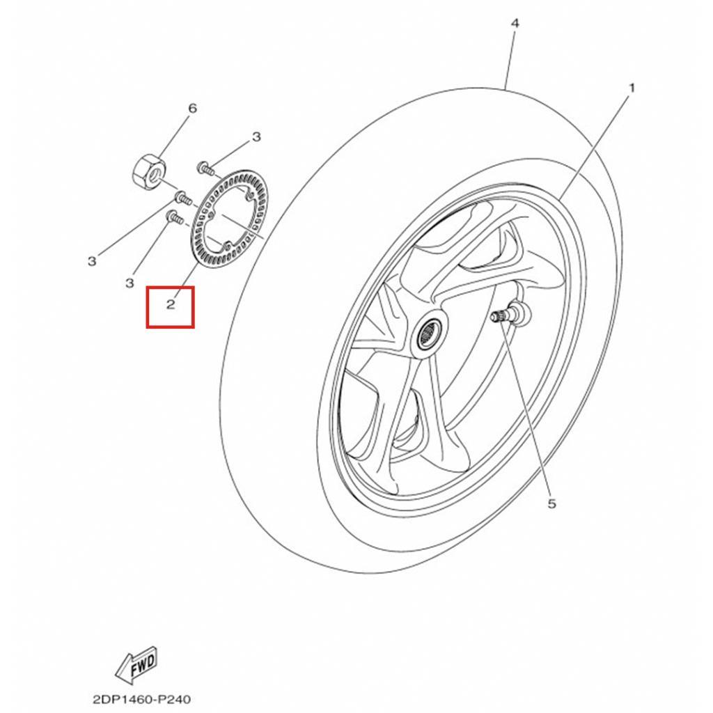 Nmax abs sensör rotoru (2015-2025) - 2dpf517g0000 - ride4moto NMAX ABS Sensör Rotoru (2015-2025) - 2DPF517G0000 - Görsel 3