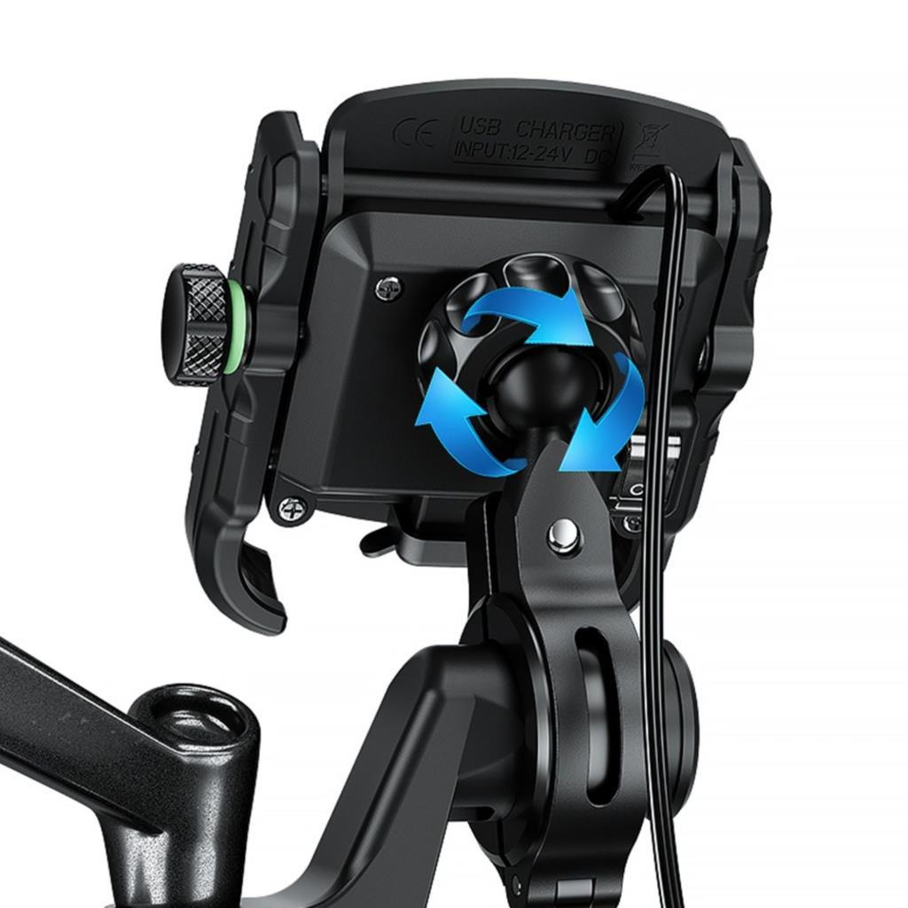 Nukrotech mr usb li motosiklet telefon tutucu - ride4moto Nukrotech MR USB li Motosiklet Telefon Tutucu - Görsel 7