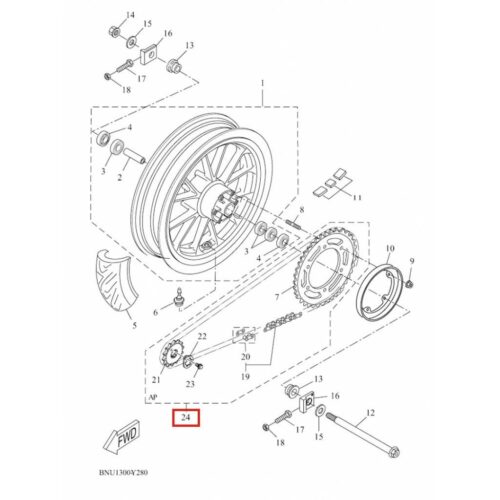 R125 / mt-125 / xsr-125 zincir dişli kiti (2021-2026) - bnuw001a0100 - ride4moto R125 / MT-125 / XSR-125 Zincir Dişli Kiti (2021-2026) - BNUW001A0100 - Ride4Moto