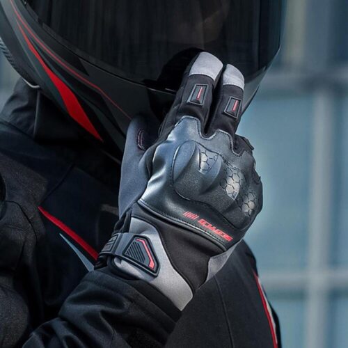 Scoyco MC192WP Gri-Kırmızı Motosiklet Eldiveni - Ride4Moto