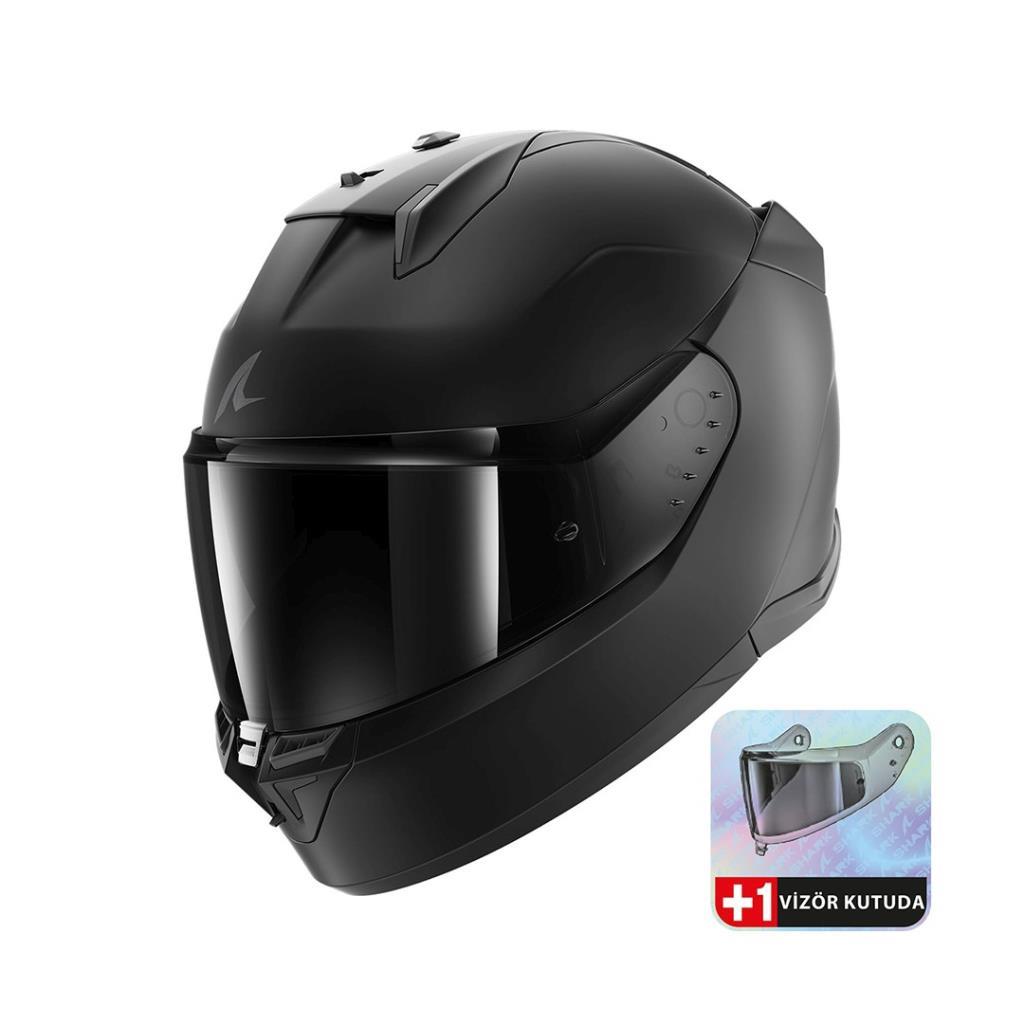 Shark d-skwal 3 dark shadow edition mat siyah kask - ride4moto Shark D-Skwal 3 Dark Shadow Edition Mat Siyah Kask