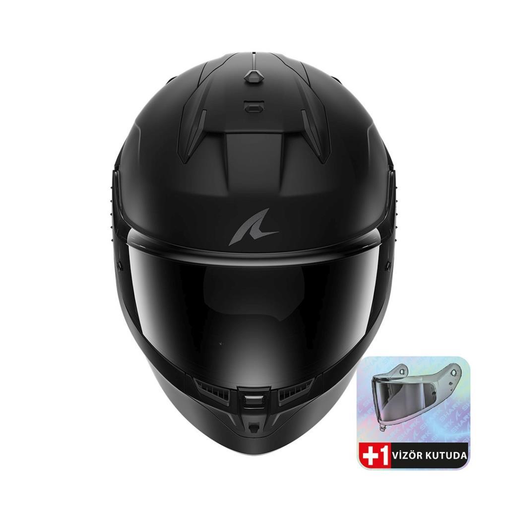 Shark d-skwal 3 dark shadow edition mat siyah kask - ride4moto Shark D-Skwal 3 Dark Shadow Edition Mat Siyah Kask - Görsel 2