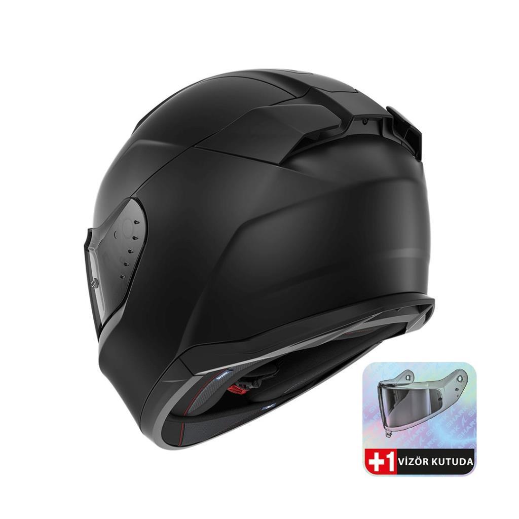 Shark d-skwal 3 dark shadow edition mat siyah kask - ride4moto Shark D-Skwal 3 Dark Shadow Edition Mat Siyah Kask - Görsel 3