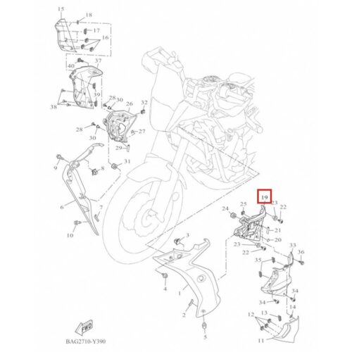 Tenere 700 world raid sol i̇ç kapak (2022-2025) - bagf834v1000 - ride4moto Tenere 700 World Raid Sol İç Kapak (2022-2025) - BAGF834V1000 - Ride4Moto