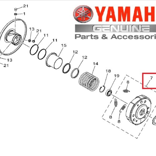 Yamaha NMAX 125 / NMAX 155 Debriyaj Balatası (Kavrama) (2017-2020) - 2DPE66200000 - Ride4Moto