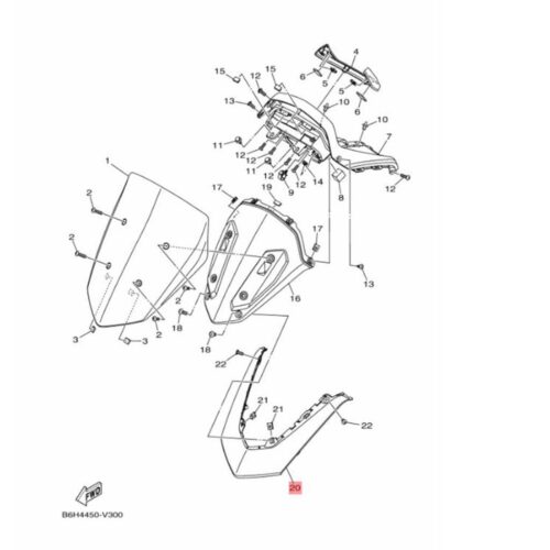 Yamaha nmax 125 / nmax 155 ön üçgen grenaj parlak kırmızı (2021-2024) - b6hf286500pa - ride4moto Yamaha NMAX 125 / NMAX 155 Ön Üçgen Grenaj Parlak Kırmızı (2021-2024) - B6HF286500PA - Ride4Moto
