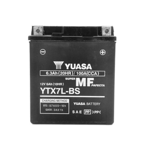 Yamaha Xmax 2018 Yuasa Akü YTX7L-BS 12V 6.3Ah 100A (-18C) 2507607 - Ride4Moto