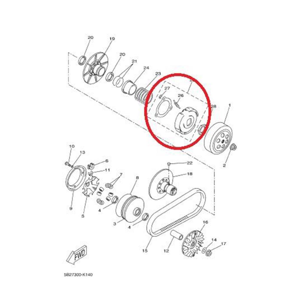 Yamaha xmax 250 / xcity 250 kavrama debriyaj balatası (2006-2016 / 2007-2015) - 5gm166200100 - ride4moto Yamaha XMAX 250 / Xcity 250 Kavrama Debriyaj Balatası (2006-2016 / 2007-2015) - 5GM166200100 - Görsel 2