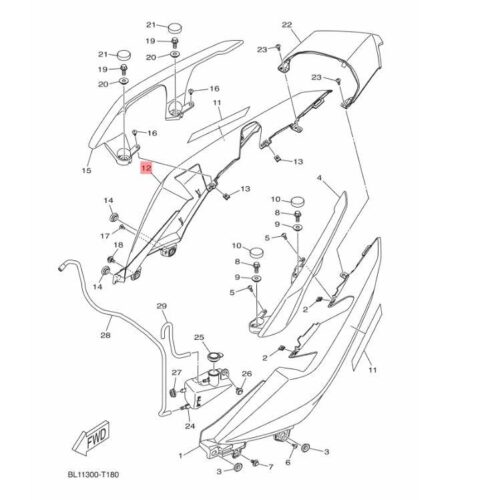 Yamaha xmax 250 / xmax 300 sağ yan grenaj petrol yeşili (2022) - bl1f174100pb - ride4moto Yamaha XMAX 250 / XMAX 300 Sağ Yan Grenaj Petrol Yeşili (2022) - BL1F174100PB - Ride4Moto