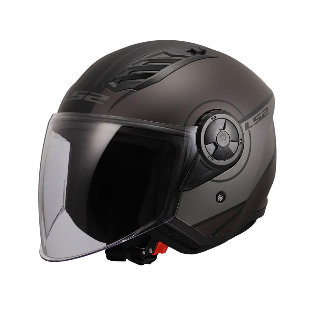 Ls2 airflow 2 cover mat siyah-gri kask - ride4moto LS2 Airflow 2 Cover Mat Siyah-Gri Kask
