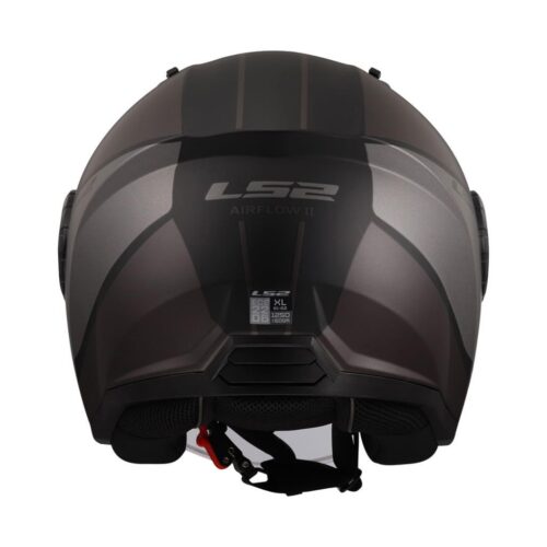 Ls2 airflow 2 cover mat siyah-gri kask - ride4moto LS2 Airflow 2 Cover Mat Siyah-Gri Kask - Görsel 5