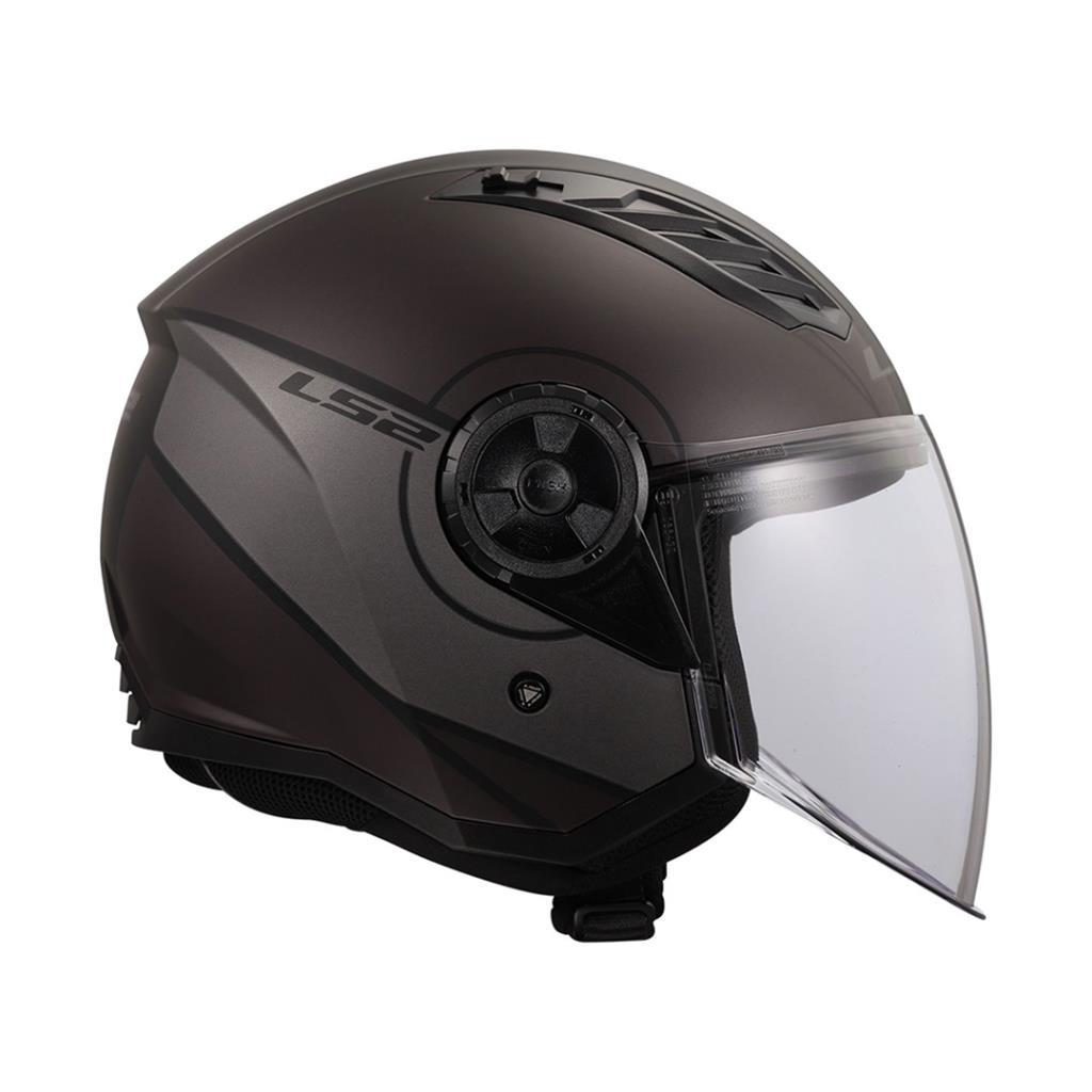 Ls2 airflow 2 cover mat siyah-gri kask - ride4moto LS2 Airflow 2 Cover Mat Siyah-Gri Kask - Görsel 7