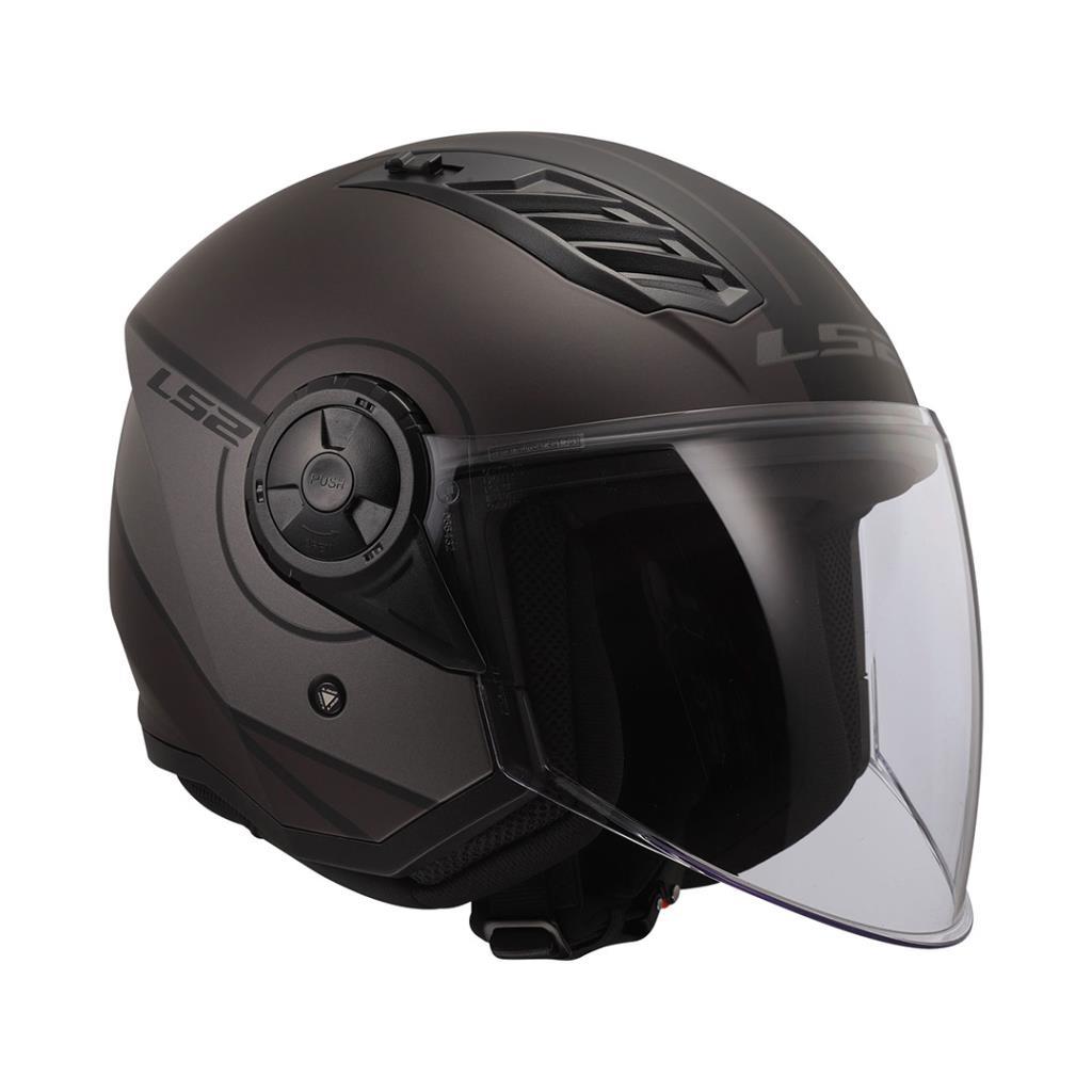 Ls2 airflow 2 cover mat siyah-gri kask - ride4moto LS2 Airflow 2 Cover Mat Siyah-Gri Kask - Görsel 8