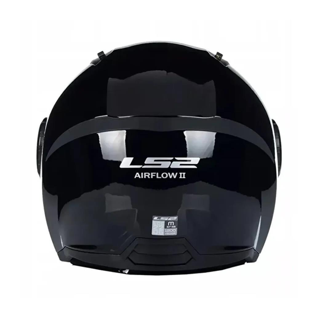 Ls2 airflow 2 parlak siyah kask - ride4moto LS2 Airflow 2 Parlak Siyah Kask - Görsel 4