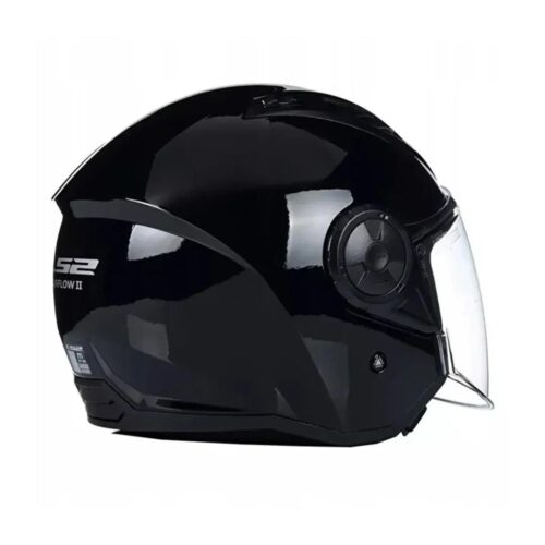 Ls2 airflow 2 parlak siyah kask - ride4moto LS2 Airflow 2 Parlak Siyah Kask - Görsel 5