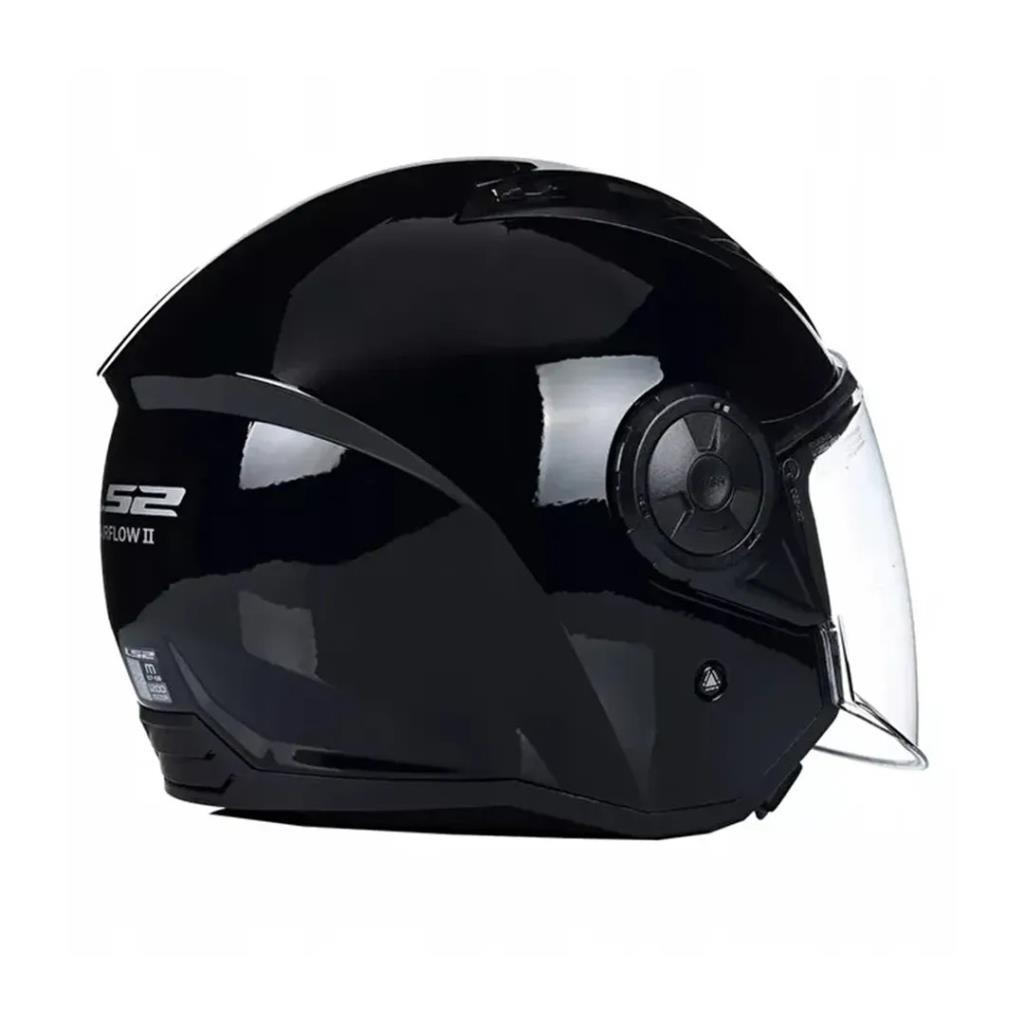 Ls2 airflow 2 parlak siyah kask - ride4moto LS2 Airflow 2 Parlak Siyah Kask - Görsel 5